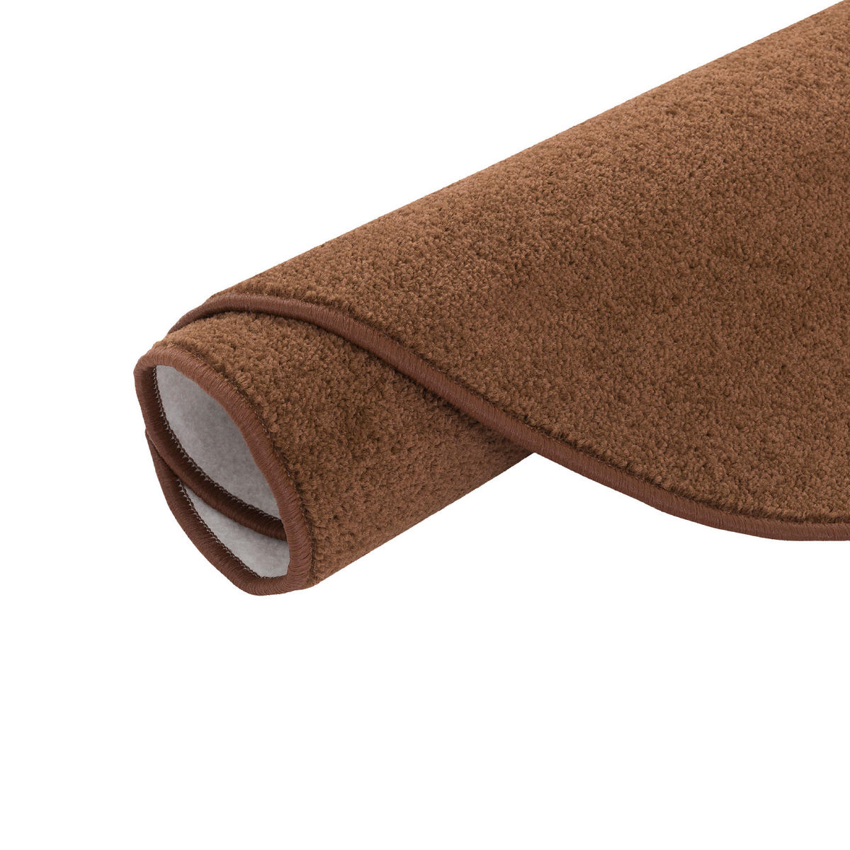 TREND VELOURS TEPPICH JOY RUND - Braun, Textil (200/200cm) - Snapstyle