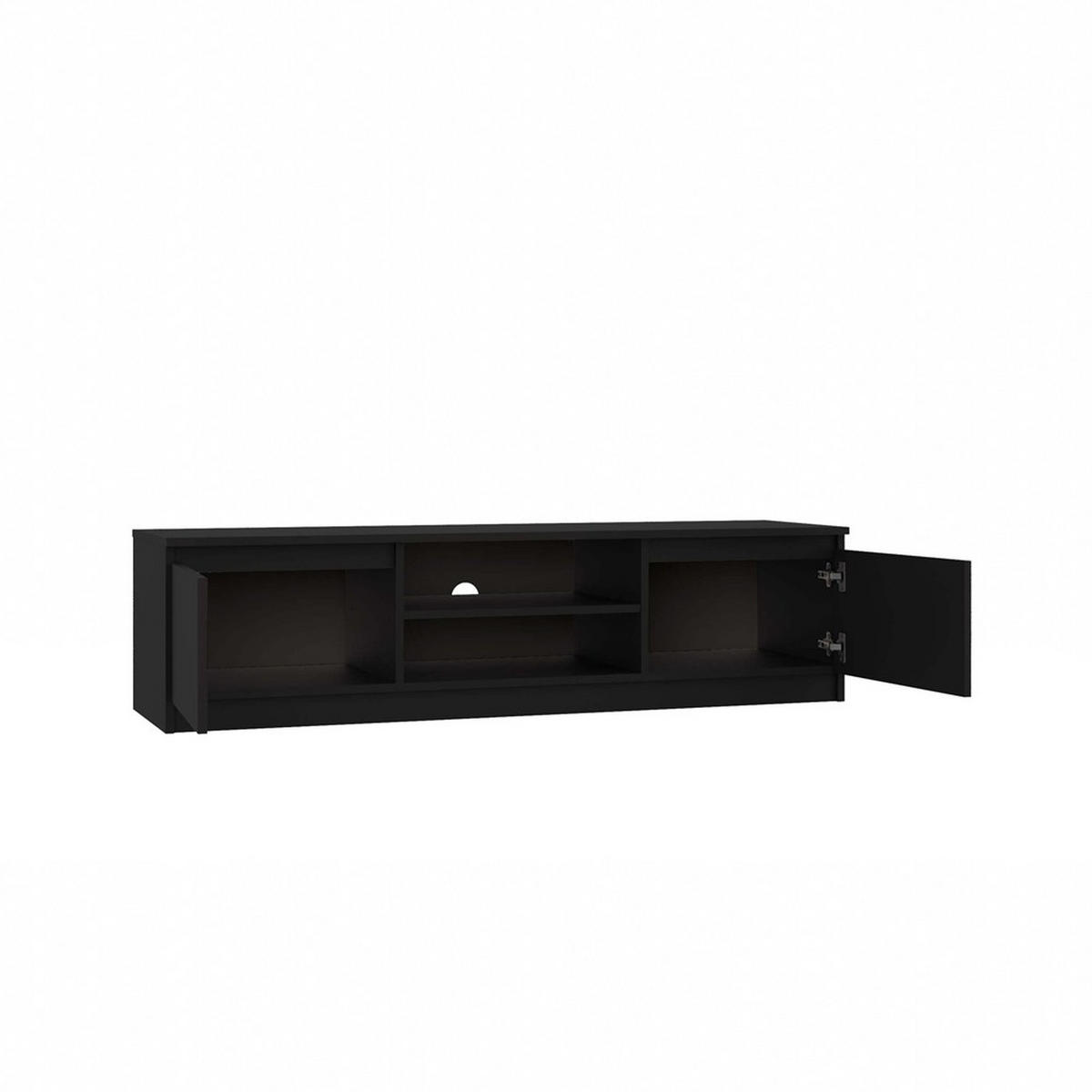 TV SKRINKA - čierna, kompozitné drevo (140/36/40cm) - RAUMHIRSCH FURNITURE