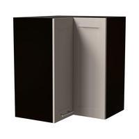 ECKHÄNGESCHRANK Oslo W12/60 Schwarz / Kaschmir Matt 60 / 60 / 72cm - Kaschmir/Schwarz, Holz/Holzwerkstoff (60/72/60cm) - Feldmann-Wohnen