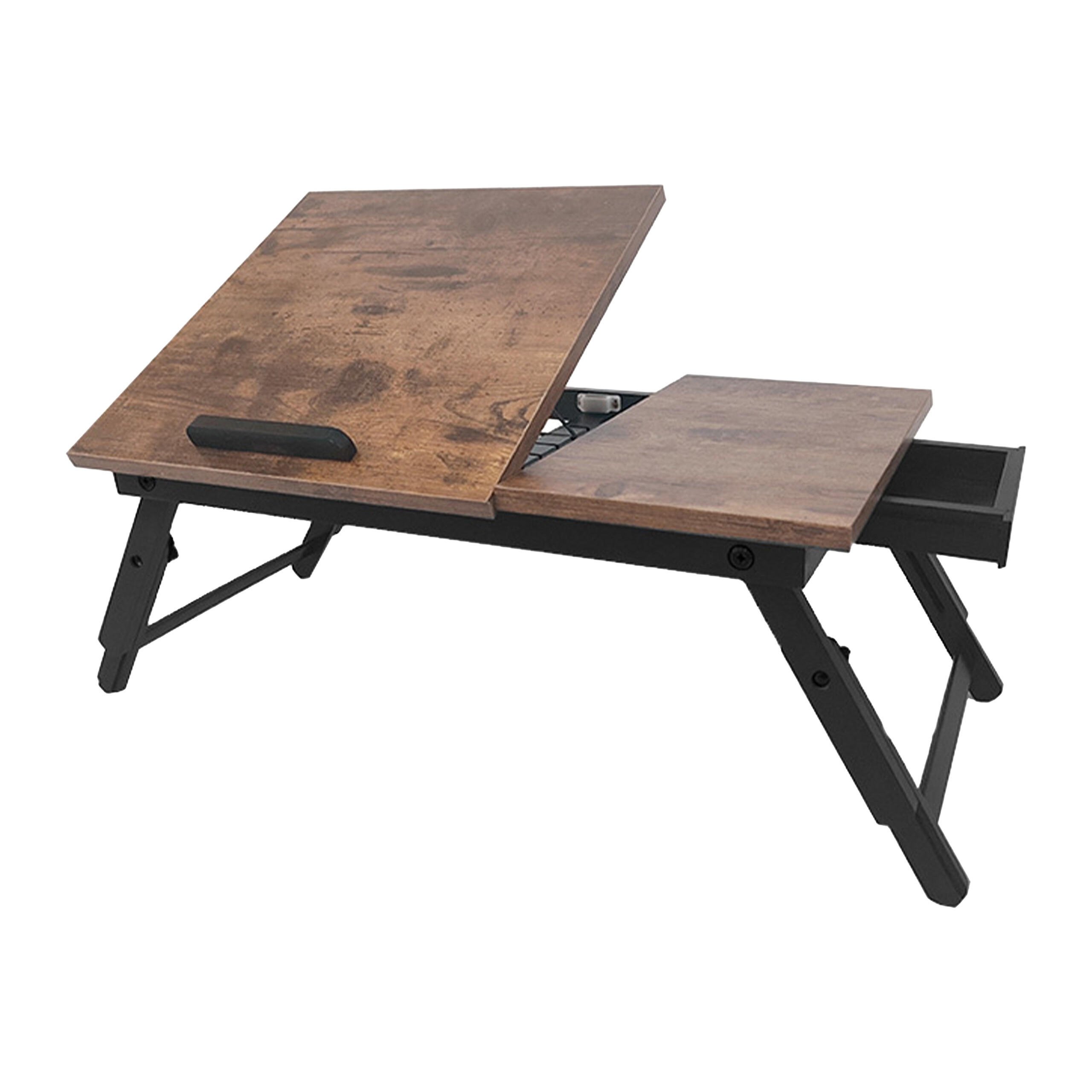 LAPTOPTISCH - Schwarz, Holz/Holzwerkstoff (35/70/19.5cm) - Relaxdays