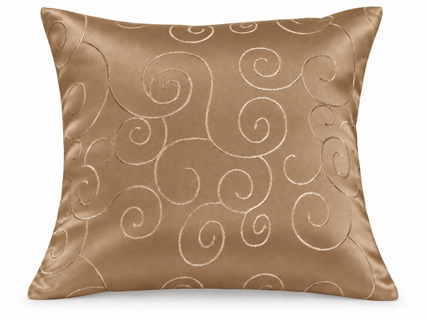 KISSENBEZUG 60/60 cm Hellbraun Damast Circle - Hellbraun, Textil (60/60cm) - TiborTex