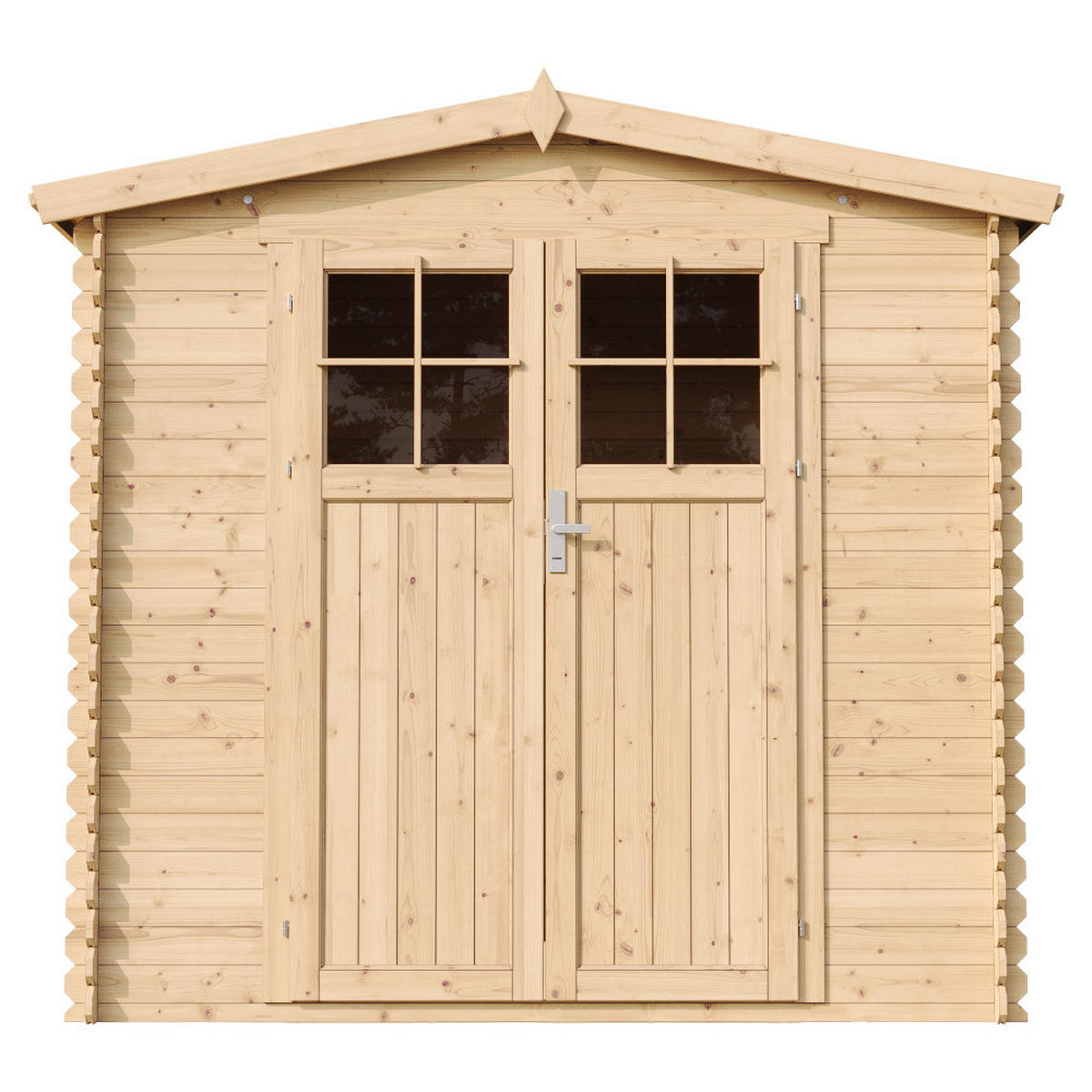 GARTENHAUS HOLZ - B236xL226xH218 cm/ 4,33 m2 - M369F - Beige, Holz (236/218/226cm) - Timbela