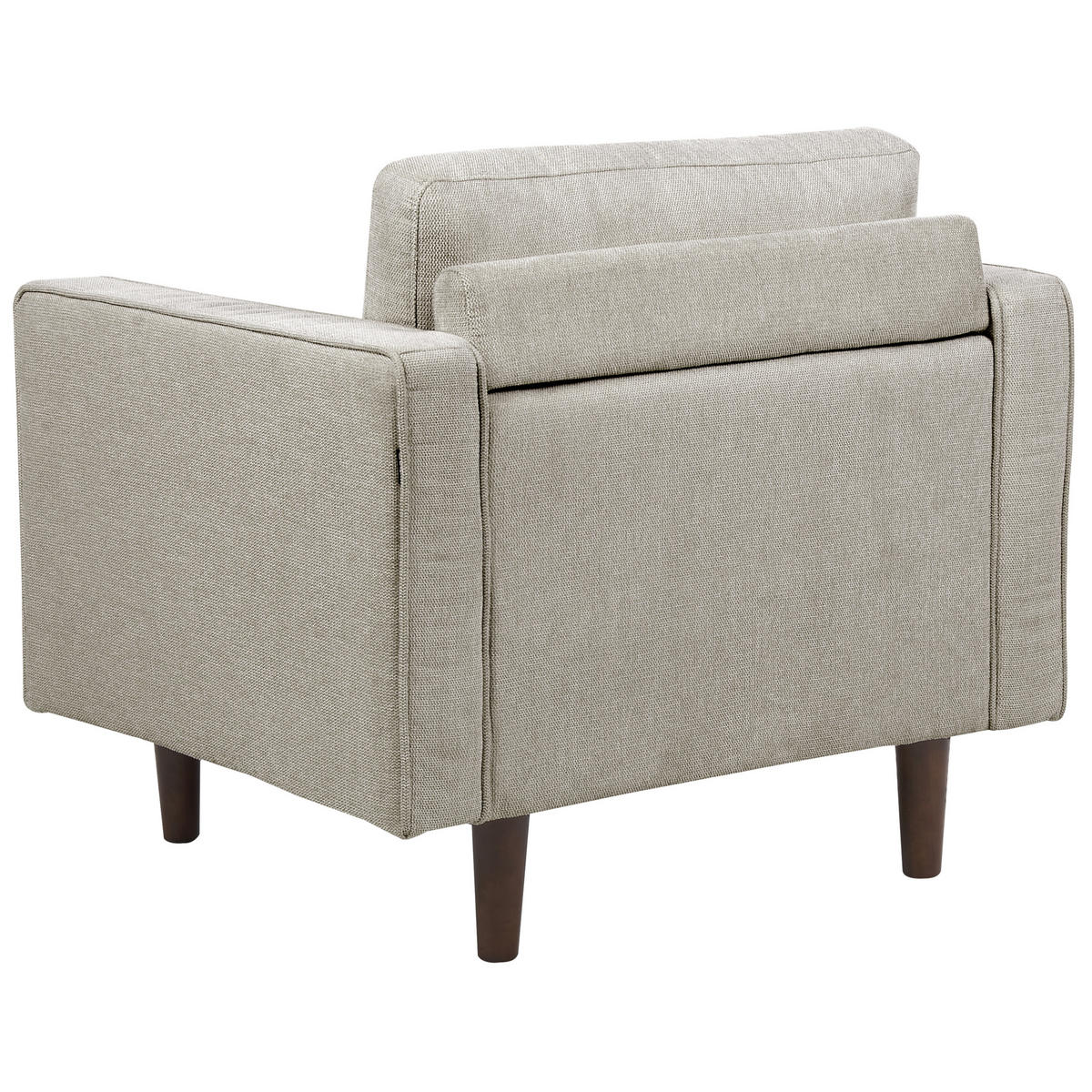 SESSEL taupe Nurmo - Dunkelbraun/Braun, Textil (86/78/74cm) - Beliani