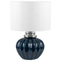 TISCHLAMPE Neris 33/33/45 cm - Blau, Keramik (33/33/45cm) - Beliani