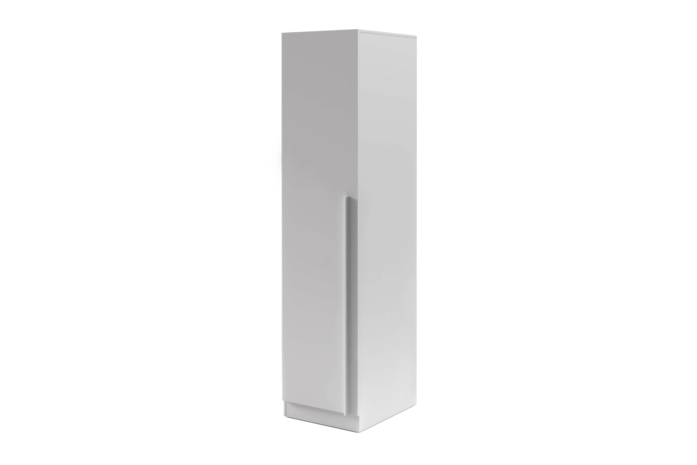 Deine Möbel 24 Drehtürenschrank Grau 50x210x61 cm