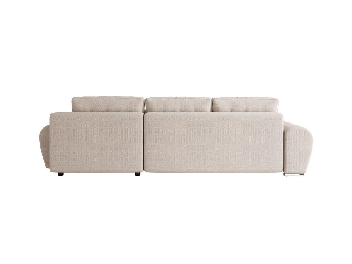 ECKSOFA BEGA L Rechts ARAGON 03 mit Schlaffunktion - Beige, Textil (289/185cm) - Bedante