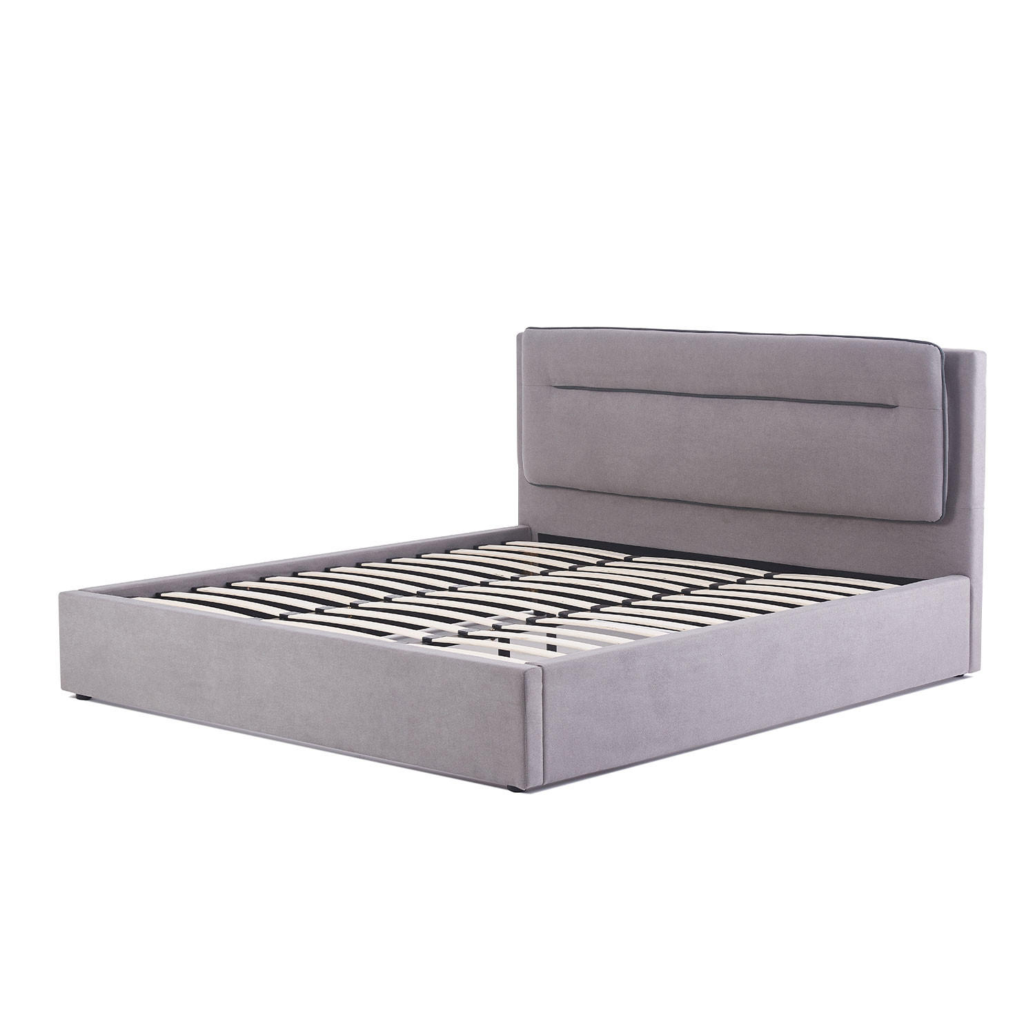 BETT ANIKA, 180/200/110 cm Grau - Grau, Holz/Holzwerkstoff (180/200cm) - B&D Home