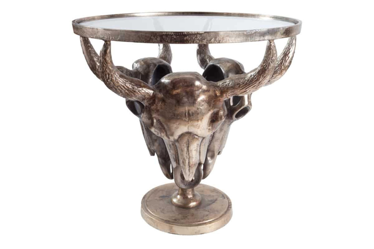 COUCHTISCH MATADOR rechteckig Bronze 56cm - Schwarz/Bronzefarben, Metall (56/56/53cm) - riess-ambiente
