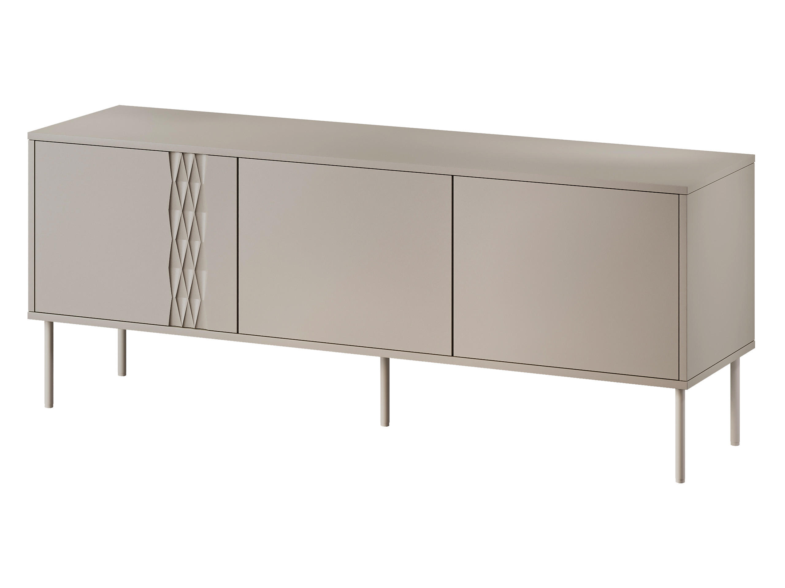 Mirjan24 Tv-Lowboard Beige 150x55x40 cm