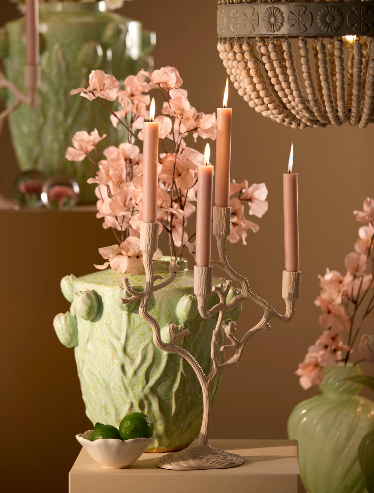 VASE Juana Grün Ø36/36 cm - Grün, Keramik (36cm) - Light & Living