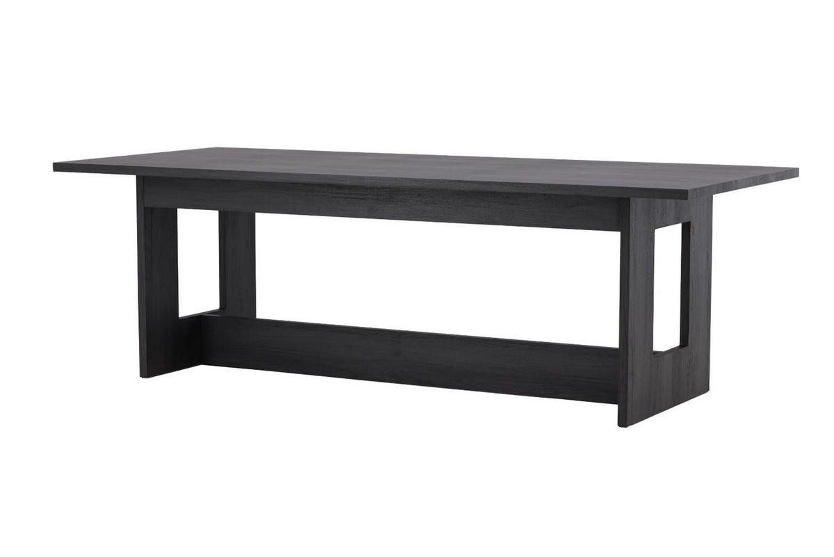 ESSTISCH, Milly, Schwarz, MDF, 100 x 235 x 75 cm - Schwarz, Holzwerkstoff (235/100/75cm) - ebuy24