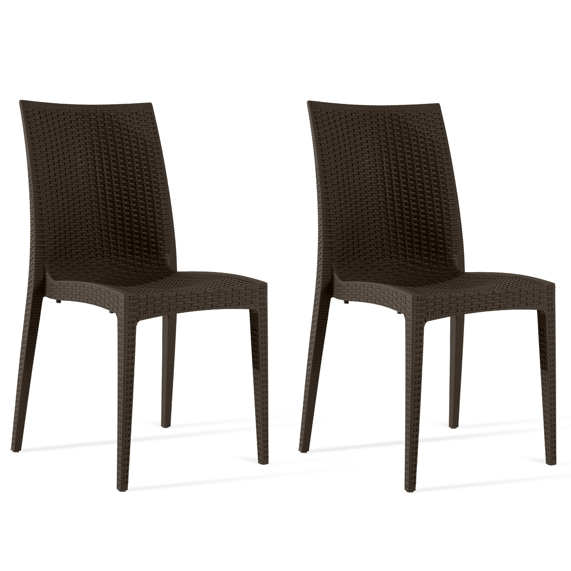 GARTENSTUHL ETULI 2-tlg, Braun - Braun, Kunststoff (48/88/50cm) - KONSIMO®