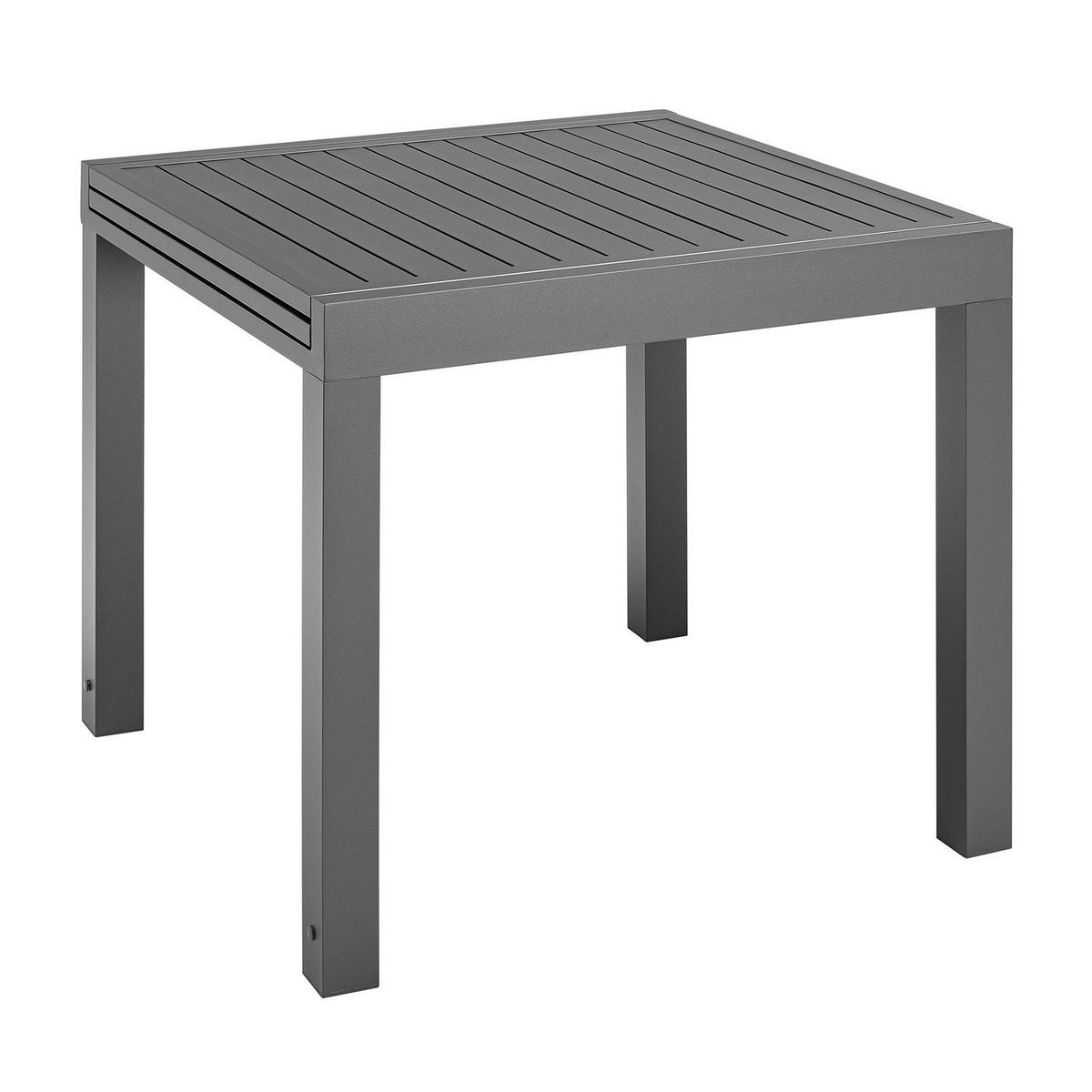 GARTENTISCH Laki grau 80x80x75 cm - Grau, Metall (80/80/75cm) - Juskys