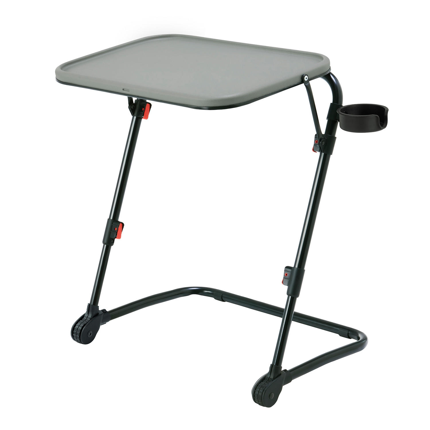 SCHREIBTISCH in Polypropylen - Grau, Kunststoff (53.5/37/70.5cm) - Meubles Cosy