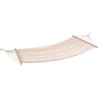 HÄNGEMATTE Trier Beige Kastanie Relaxmatte zum Hängen - Beige, Holz (100/0.6/280cm) - DELUKE
