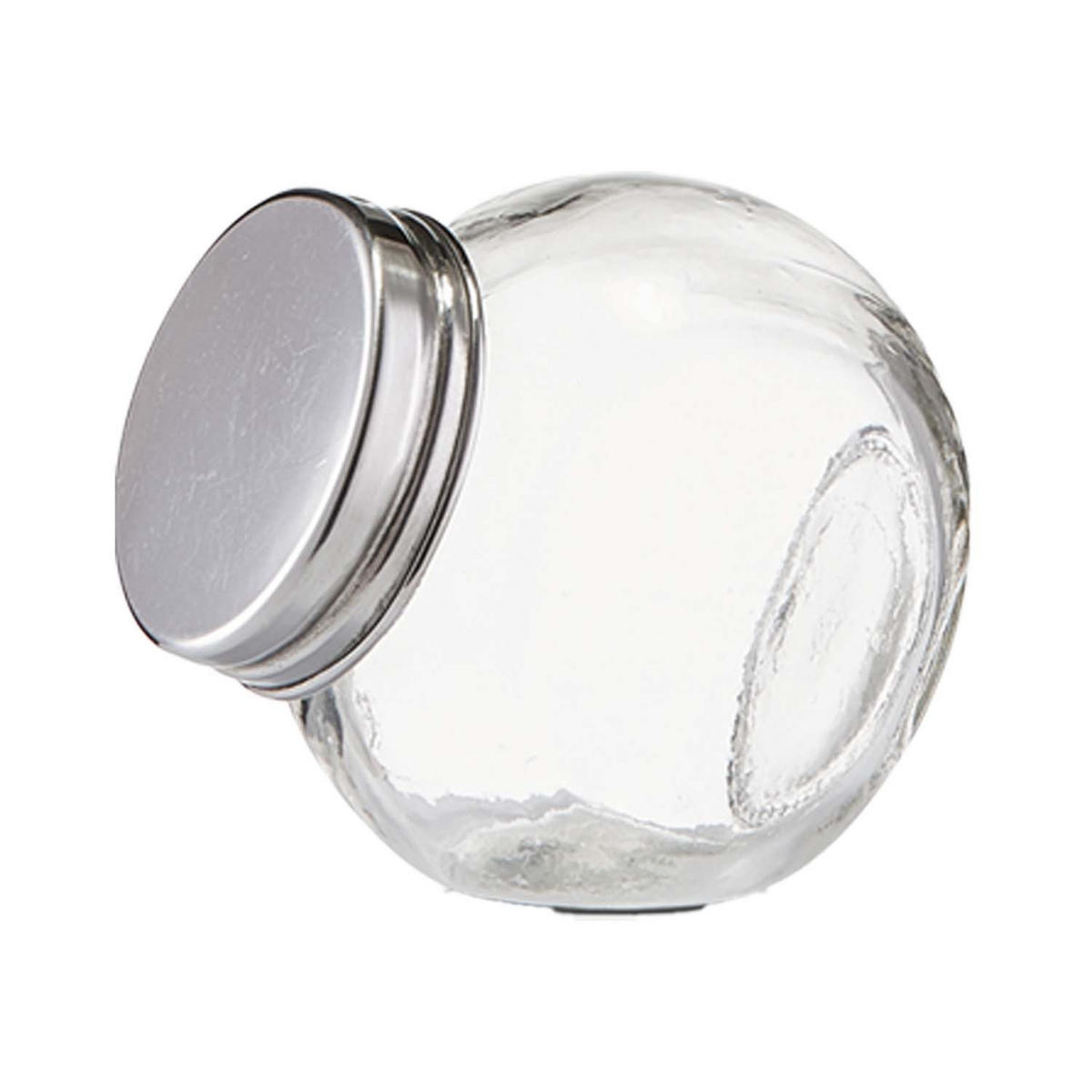 VORRATSGLAS 24 Stück Candy, Edelstahldeckel - 6,5 x 5 x 6,5 cm - Transparent, Glas (5/6.5/6.5cm) - Zeller Present