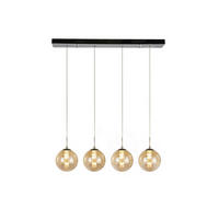 PENDELLEUCHTE Energie 4-flammig 70/15/150 cm - Bernsteinfarben, Glas (70/15/150cm) - Nettlife