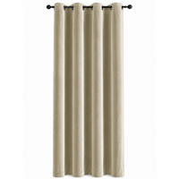 VORHANG Ösen Samt 300/245 cm Sand Beige - Sandfarben, Textil (300/245/245cm) - TiborTex