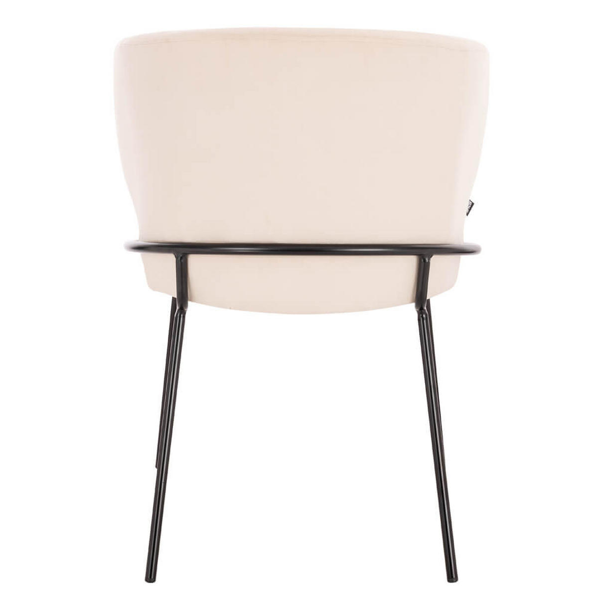 ESSZIMMERSTUHL AMARA Samt - 1er Set Beige - Beige, Kunststoff (55/79/59cm) - Home Deluxe