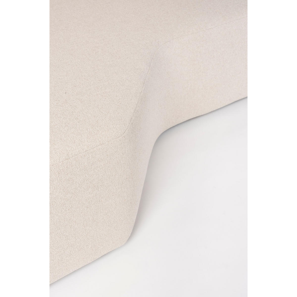 ECKSOFA 4,5-SITZER Prosper Rechts Sand/ Beige - Beige/Creme, Kunststoff (301/79/126cm) - Zuiver