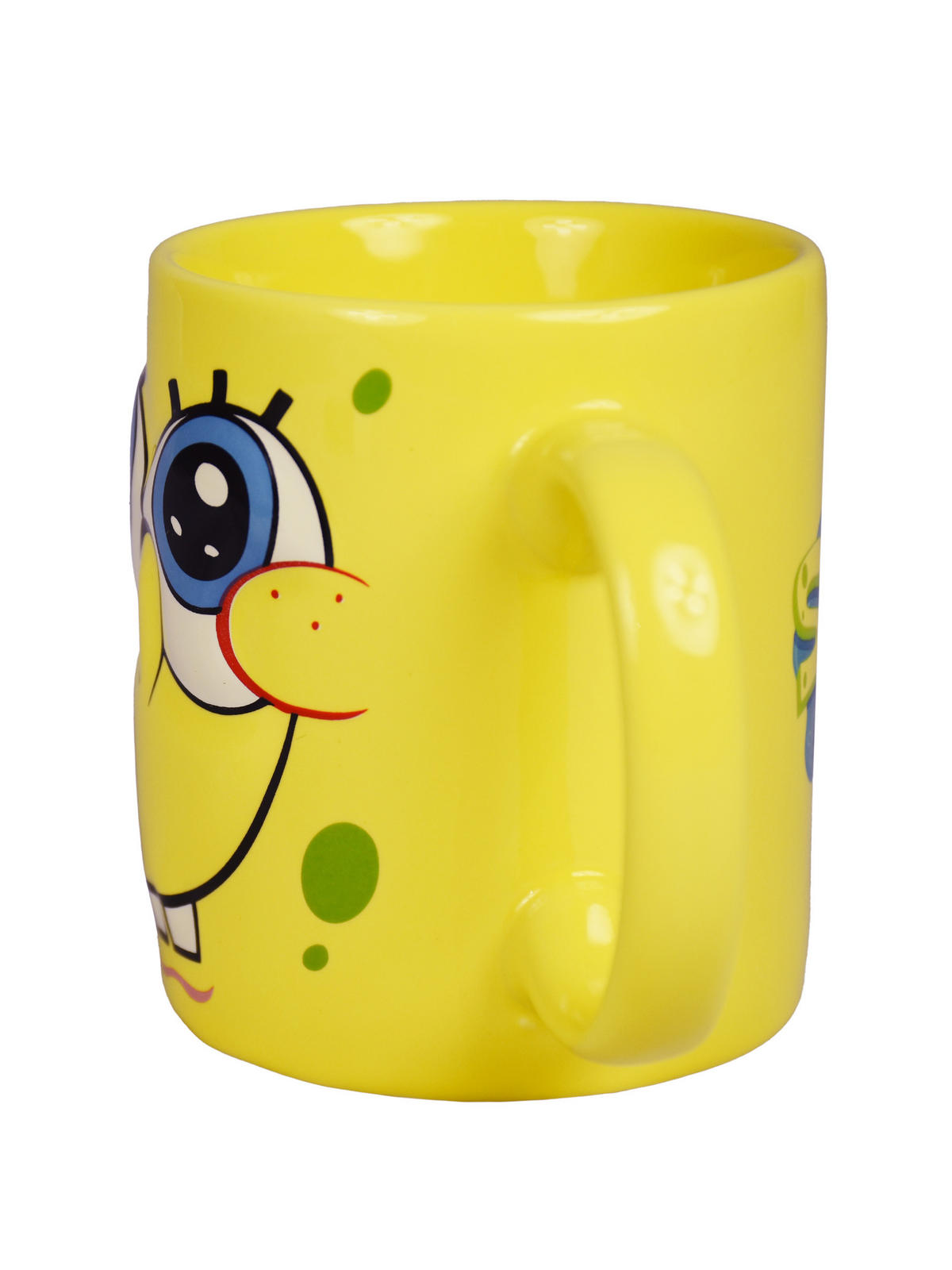 BECHER Spongebob Schwammkopf 3D Face Gelb 320 ml - Gelb, Keramik (0.32L)