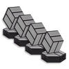 AKUSTIKPANEEL Hexagon Grau 20 Stück - Grau, Holz (30/26/2cm) - Homestyle4u