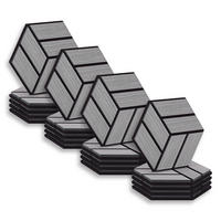 AKUSTIKPANEEL Hexagon Grau 20 Stück - Grau, Holz (30/26/2cm) - Homestyle4u