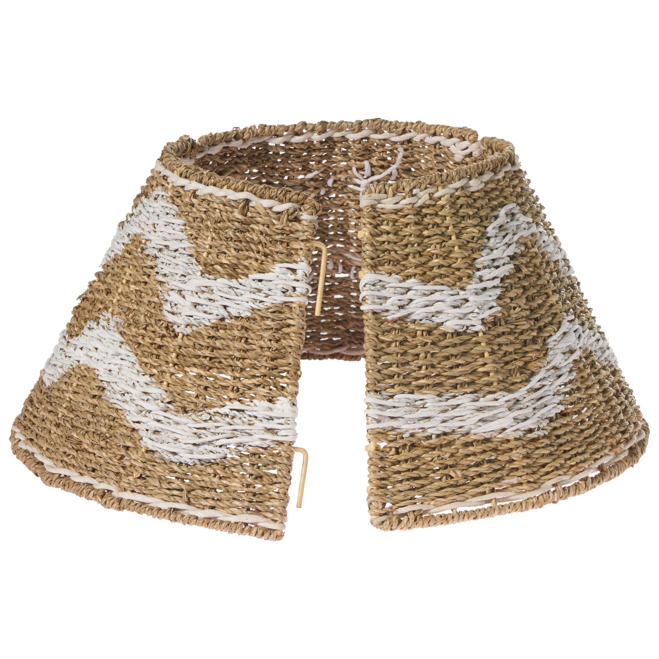 WEIHNACHTSBAUMKRAGEN 24 cm Naturfarben Hiver - Naturfarben, Naturmaterialen (24cm) - Beliani