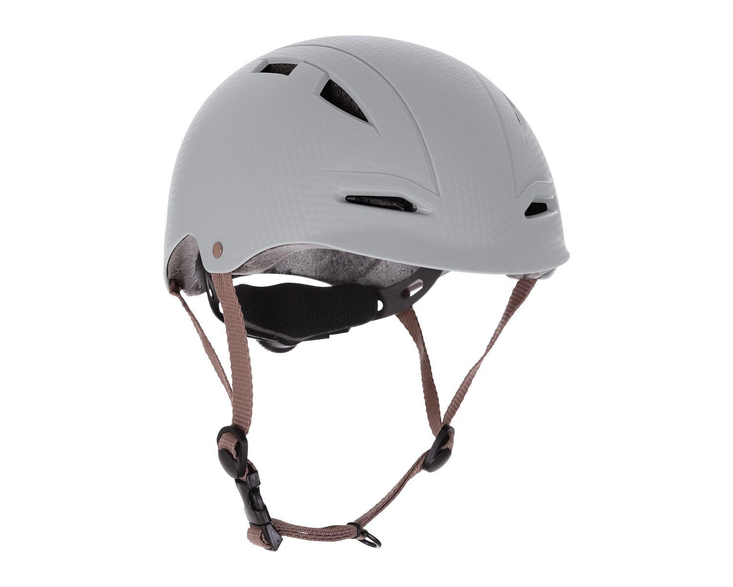 KINDERHELM 46-56 grau 46-56 cm, 9 Öffnungen, verstellbare Gurte, ab 2 Jahren, Kinderhelm - Grau, Kunststoff (21/25cm) - Kikka boo