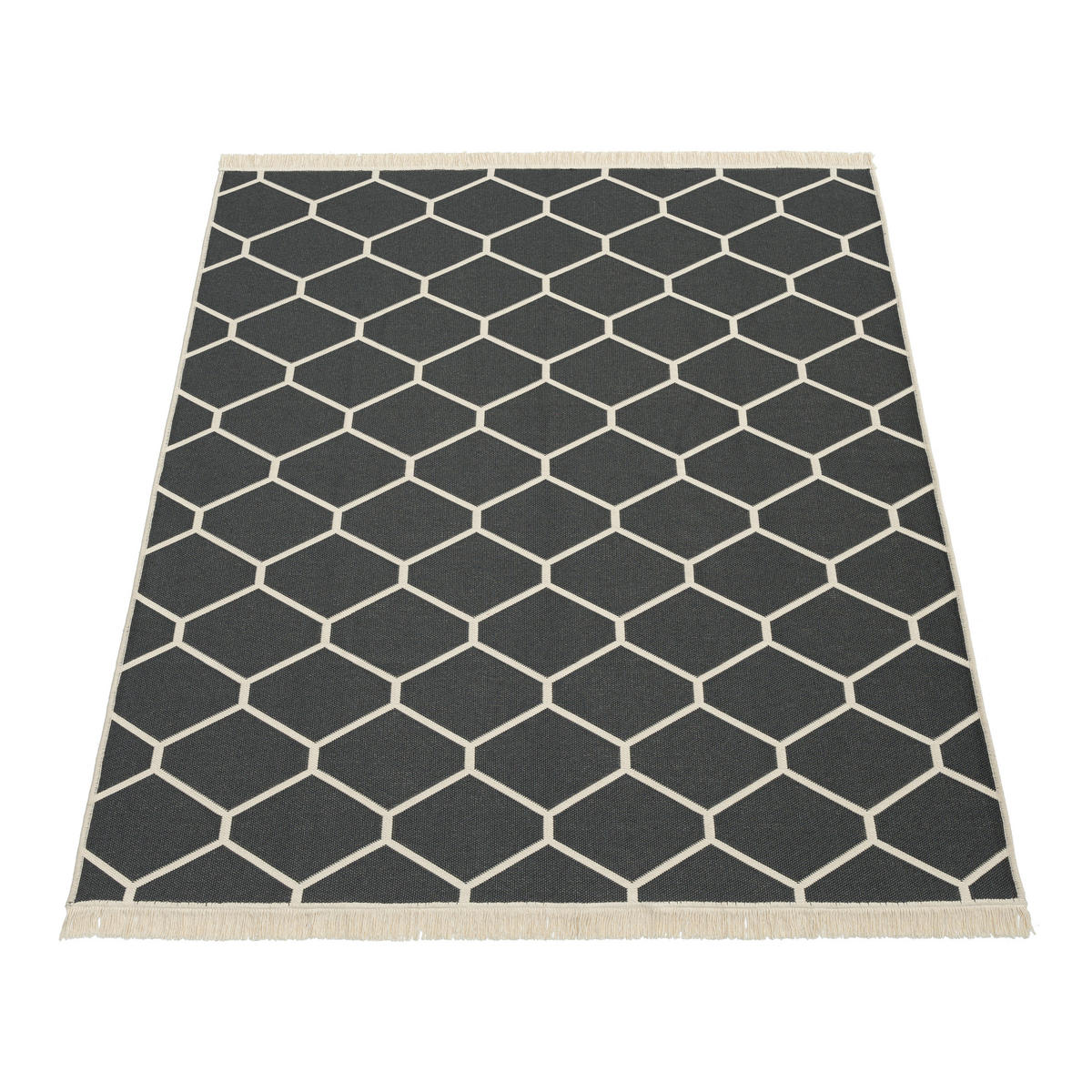 KURZFLORTEPPICH 60/90 cm Skandi 145 - Anthrazit, Textil (60/90cm) - Paco Home