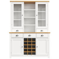 BUFFETSCHRANK Soft-Close Weiß 120/40/185 cm - Weiß, Holz (120/185/40cm) - PANGIVO