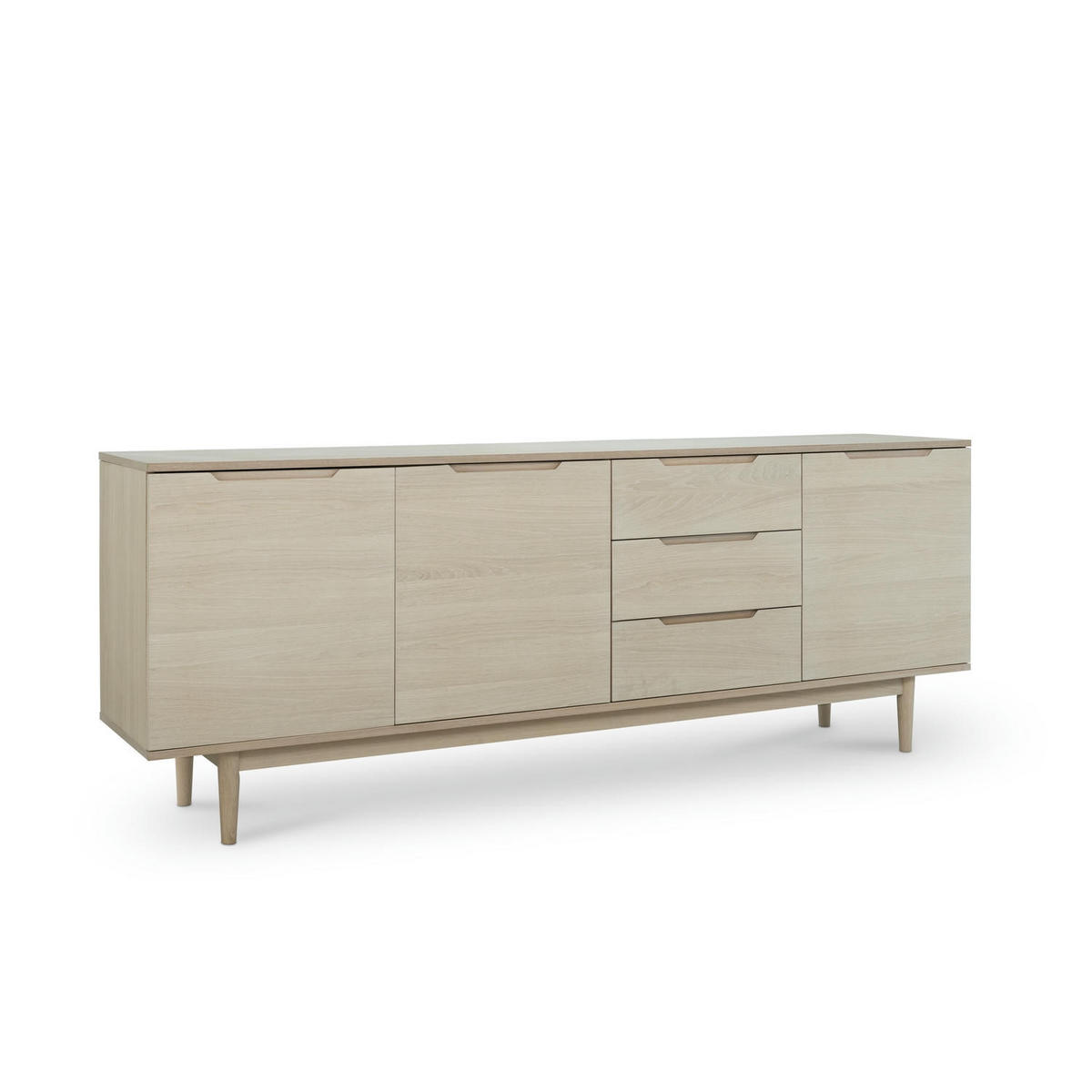 SIDEBOARD Eiche bianco - Eiche Bianco/Eichefarben, Holz/Holzwerkstoff (213/80/45cm) - Furnhouse