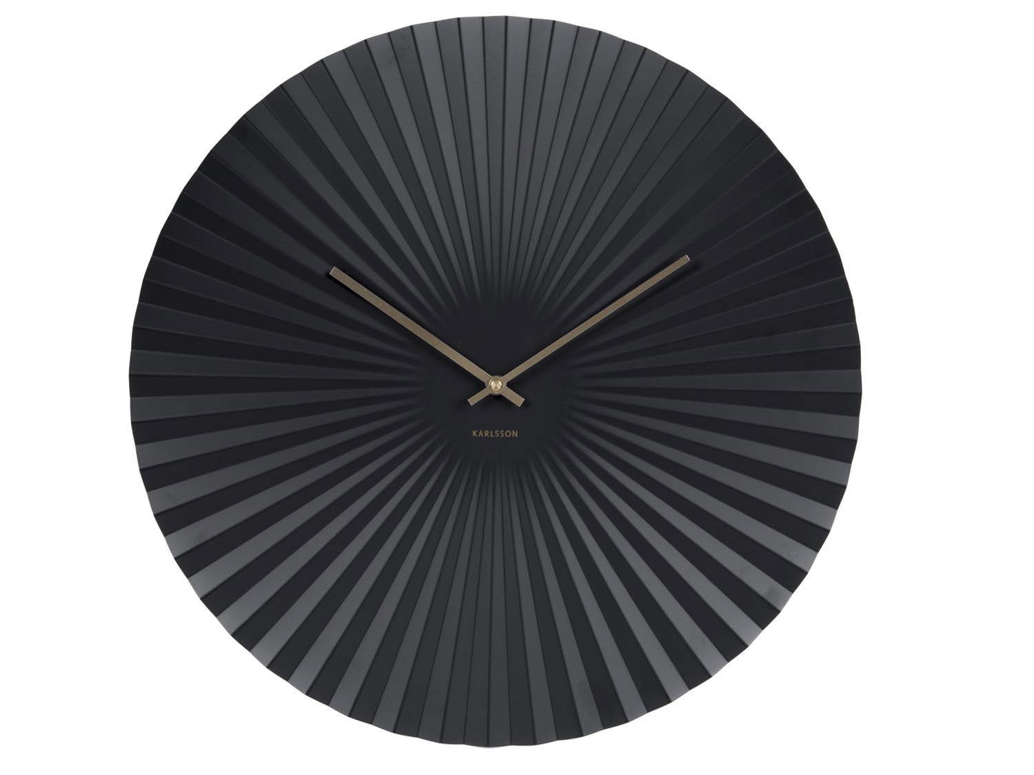 Onzeno Wanduhr Schwarz 50x50x4 cm
