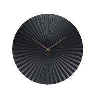 WANDUHR Sensu XL Ø50 cm - Schwarz, Metall (50/50/3.5cm) - Karlsson