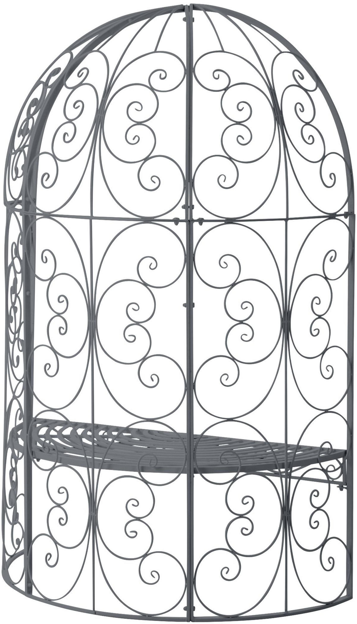 PAVILLON 120/58/178 cm Metall Anthrazit - Anthrazit, Metall (120/178/58cm) - CLP