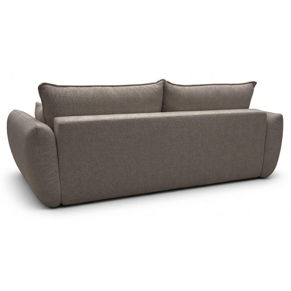 3-SITZER SCHLAFSOFA Zordo Chenille Hellbraun - Hellbraun/Schwarz, Kunststoff/Textil (238/91/102cm) - Selsey