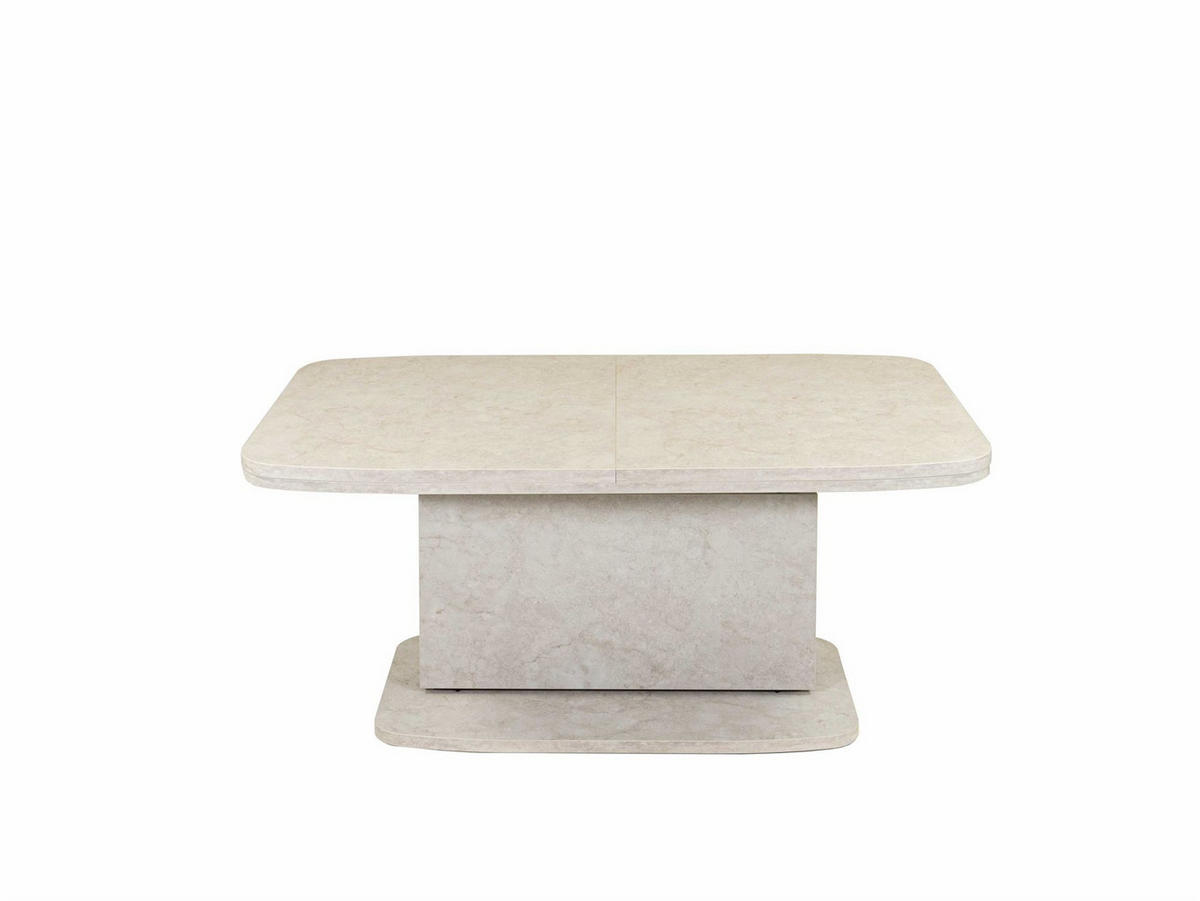 COUCHTISCH höhenverstellbar ausziehbar Cora 110x53x63 Muschel-Sand - Sandfarben, Holzwerkstoff (110/63/63cm) - 58aufmkessel