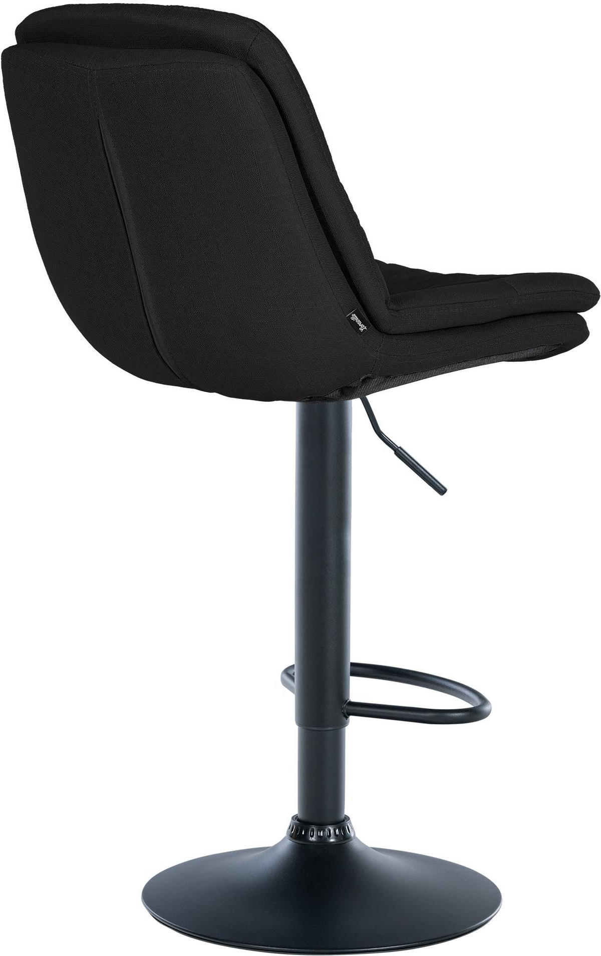 BARHOCKER Stoff schwarz - Schwarz, Textil (46/92/54cm) - CLP