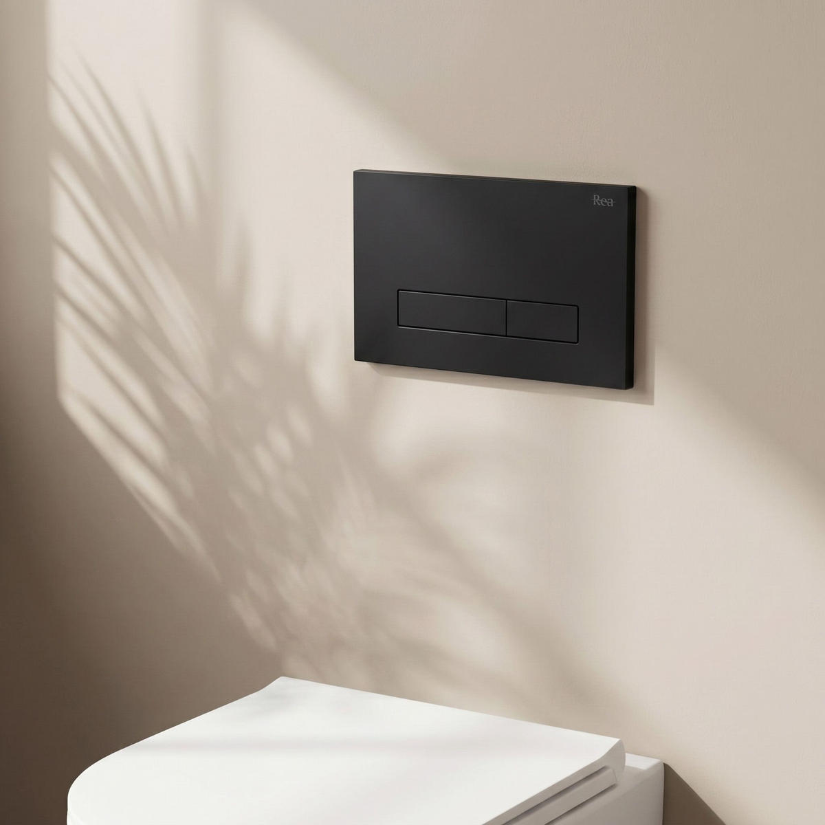 DRÜCKPLATTE Rea Hd K011a-q Und Slim 024n Black - Schwarz, Kunststoff (24.5/16/3.5cm) - REA