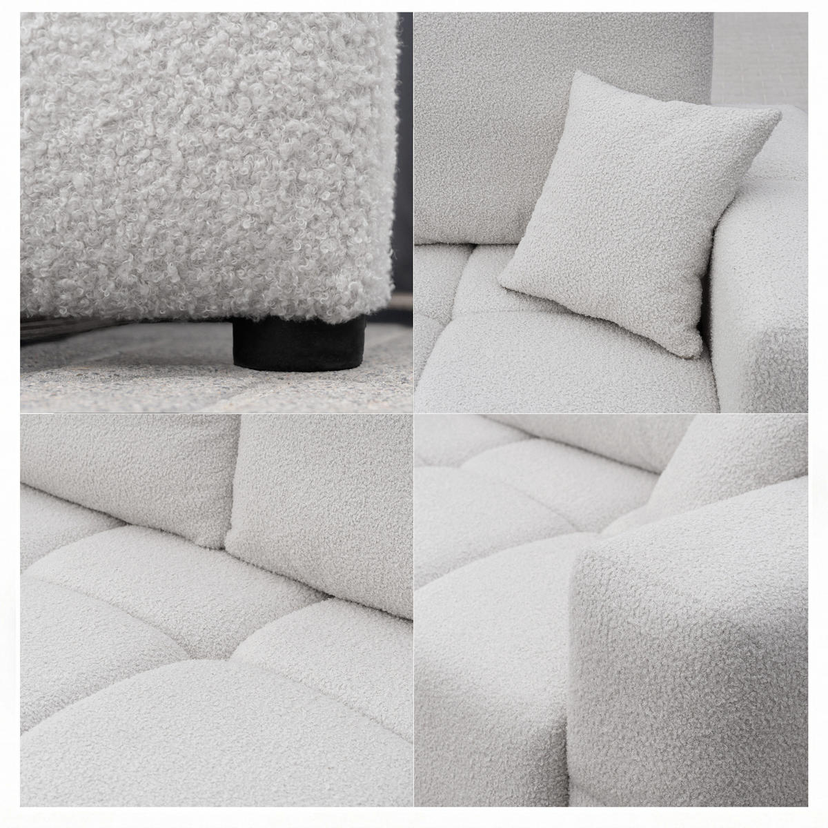 SCHLAFSOFA BUENO mit Bettkasten Hellgrau - Hellgrau, Holzwerkstoff/Kunststoff (245/85/93cm) - Idohome