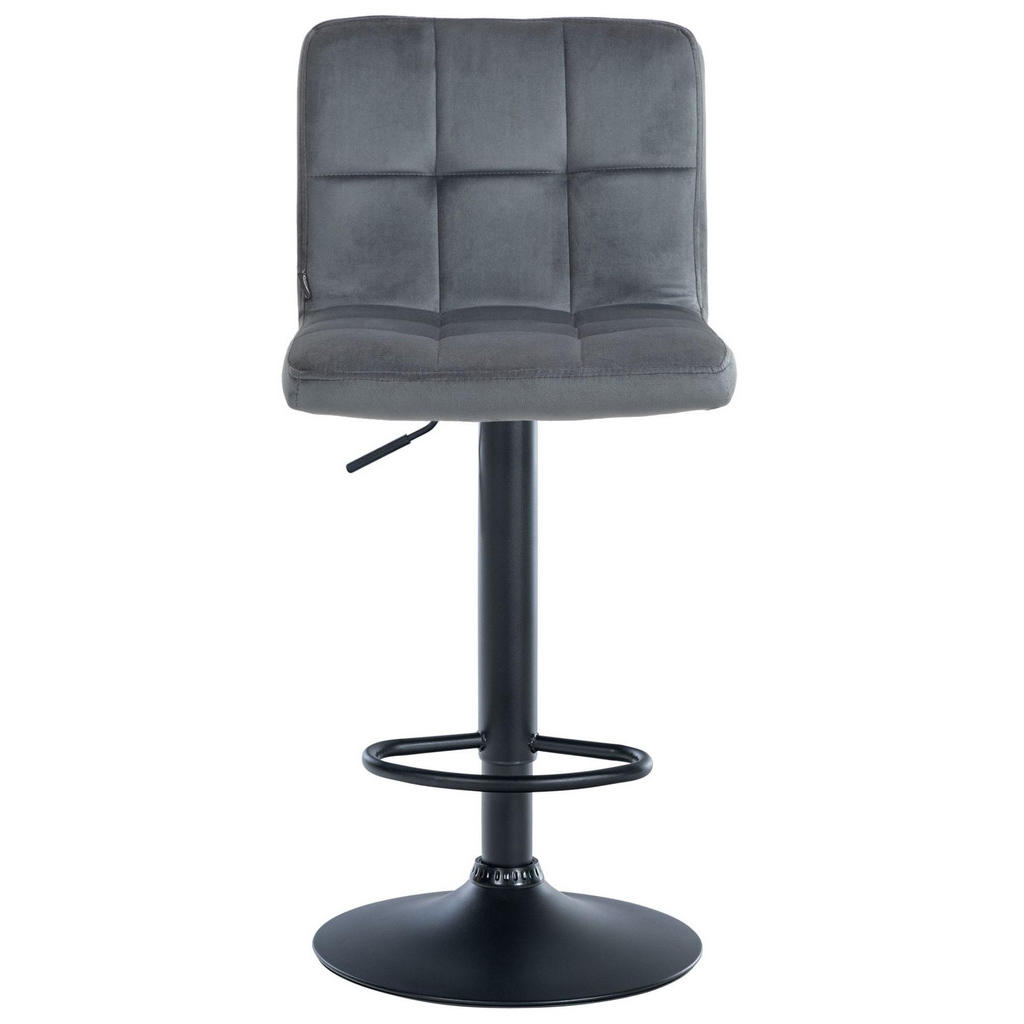 Thumbnail - CLP Barhocker, Dunkelgrau, Textil, 46x94x47 cm, Esszimmer, Barmöbel, Barhocker