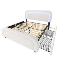 TEENAGERBETT 140/200 cm DE-00296, in Weiß, 4 Schubladen - Weiß, Holz (140/200cm) - ComfortXL