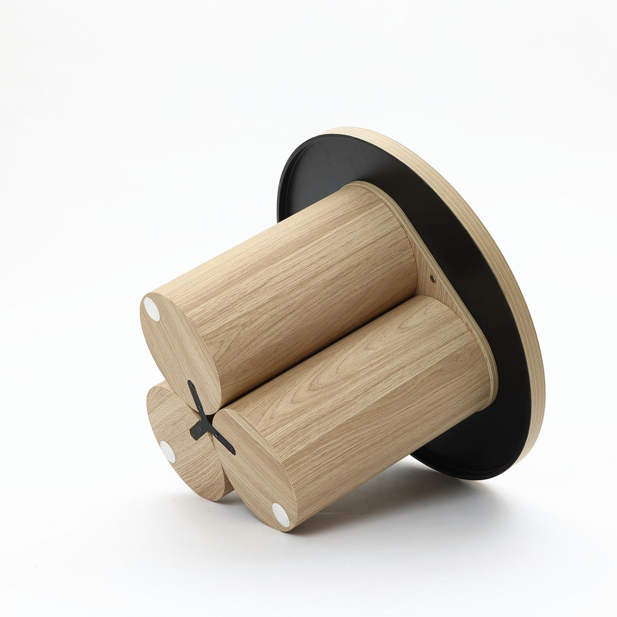 COUCHTISCH Rund, Holz | Ø60 x H40 cm - Braun, Holzwerkstoff (60/60/40cm) - Hometopia