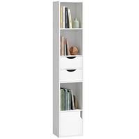 BÜCHERREGAL Weiß 30/24/158 cm - Weiß, Holzwerkstoff (24/158/30cm) - PANGIVO
