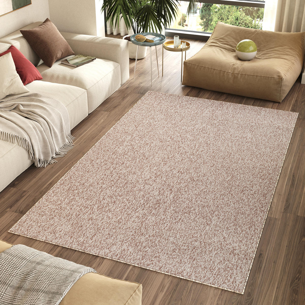 TEPPICH NIZZA Beige 140/200 cm - Beige, Kunststoff (140/200cm) - Tapiso