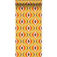TAPETE Retro-Ornamente 50 x 900 cm - Gelb, Papier (50/900cm) - Sanders & Sanders