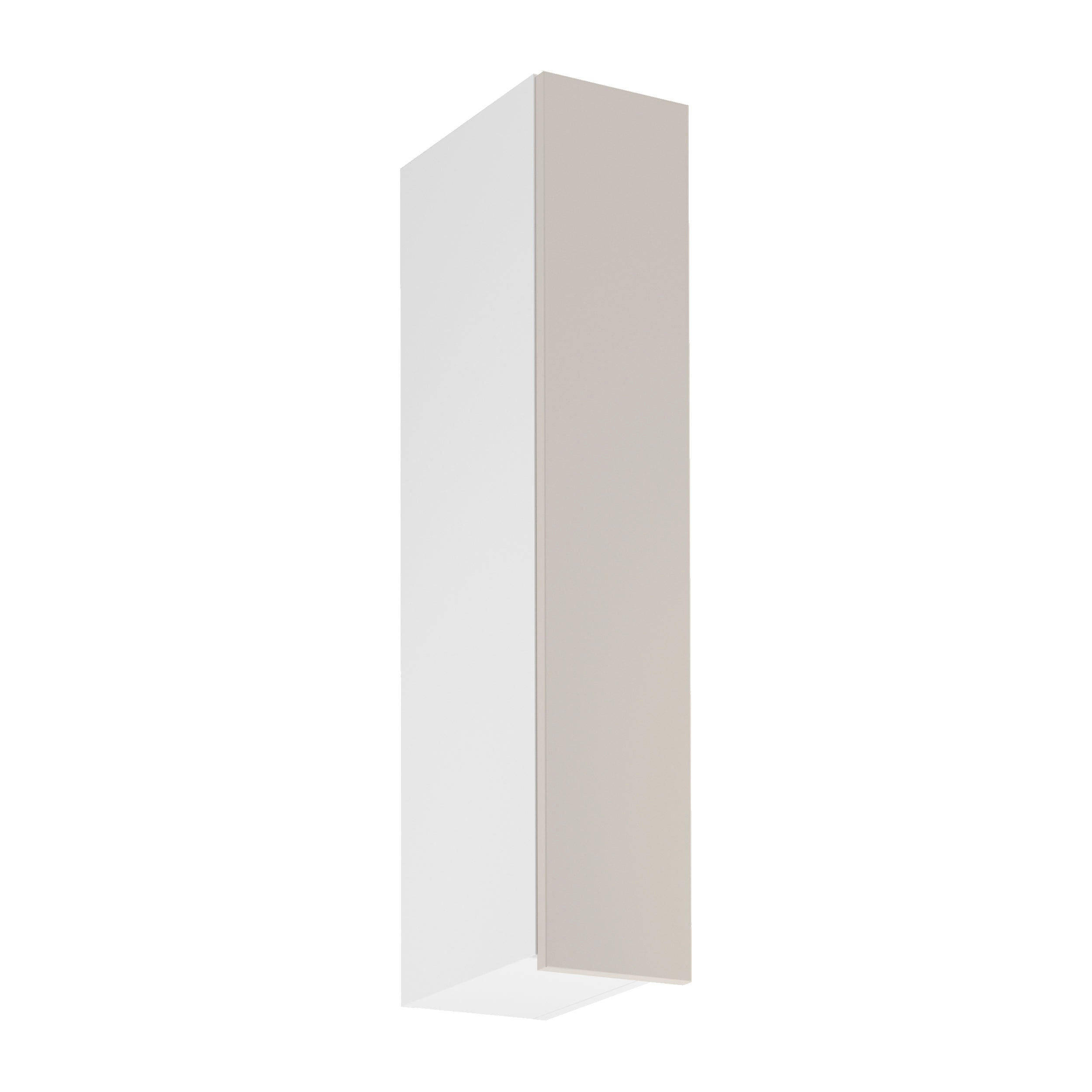 Royal24_Markt Hängeschrank Weiß, Beige 20x100x32 cm