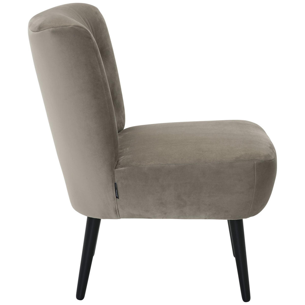 POLSTERSESSEL Kamle Samtvelours sahara - Sahara, Kunststoff (58/78/68cm) - 58aufmkessel