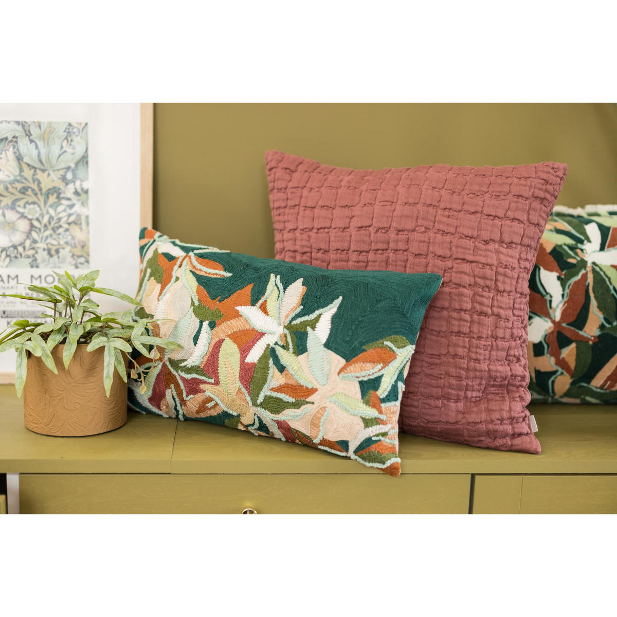 KISSEN Swami sein 45 x 45 cm - Multicolor, Textil (45/45cm) - Vivaraise
