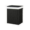 WÄSCHEKORB AUS POLYRATTAN - Schwarz, Kunststoff (33/60/46cm) - Hansiro